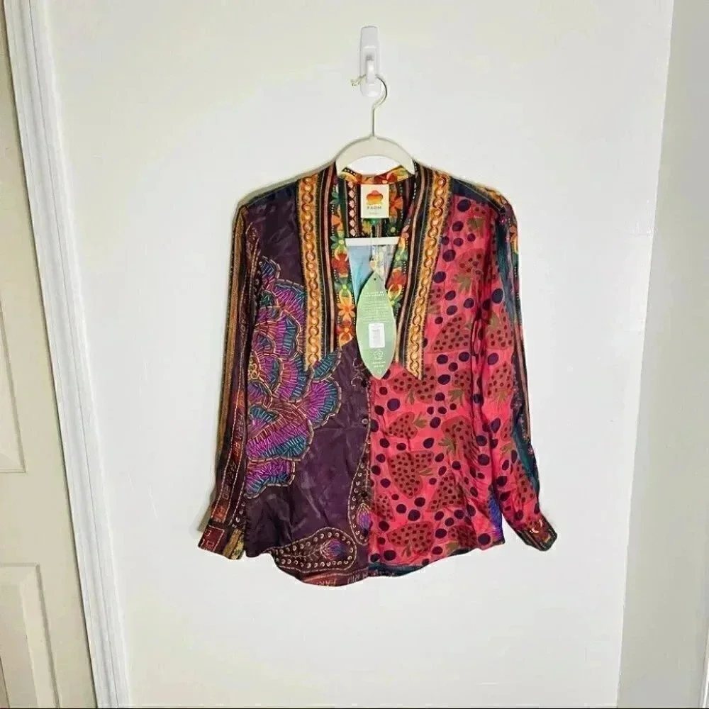FARM Rio Multicolor Patterned Blouse - Picture 3 of 11